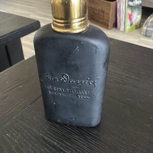 Black and Gold Jack Daniel's Bottle flask